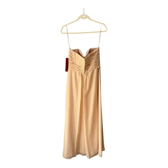 May Queen Couture Champagne Chiffon Sweetheart‎ Neckline Rhinestone Brooch Dress - Picture 11 of 16